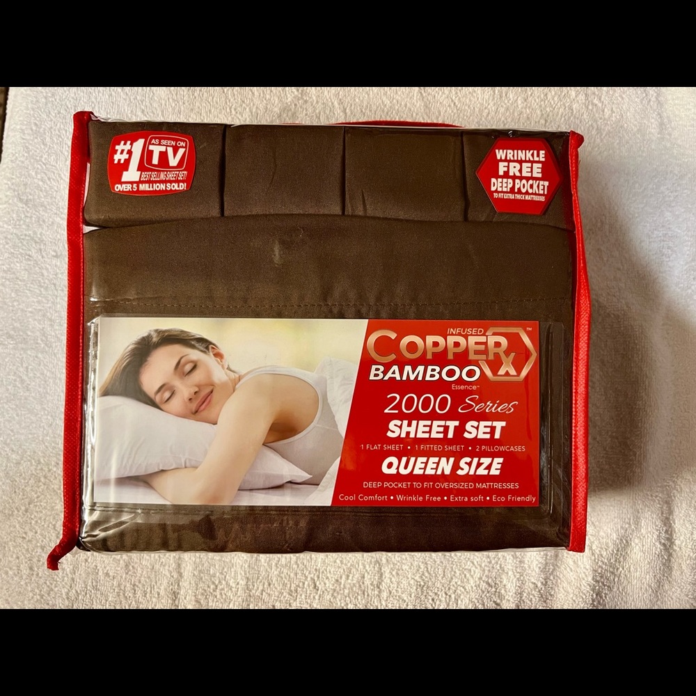 Copperx Bamboo Essence Infused 2000 Series Sheet Set